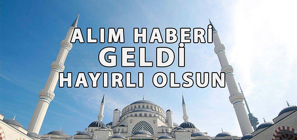 Alım haberi geliyor. yazı gönderildi