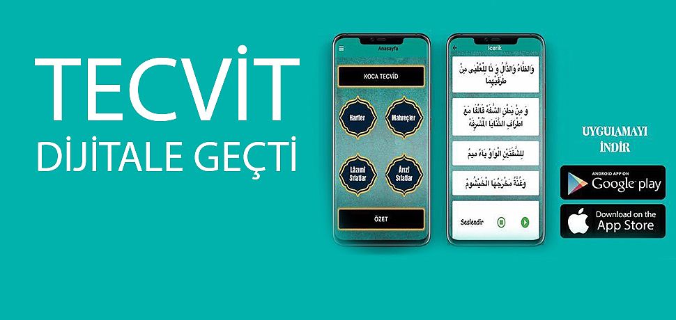 KOCA TECVİD Google Play ve App Store’de