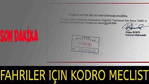 Fahri KKÖ ler için Kadro yolu mecliste