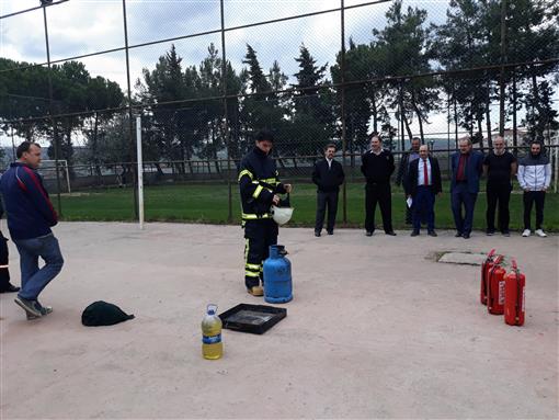 Tekirdag Eğitim Merkezi yangın söndürme ve kurtarma tatbikatı