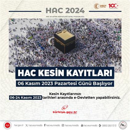 Bartın'da 2024 Yılı Hac Kesin Kayıtları Başlıyor