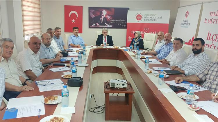 Burdur'da Ağustos Ayı Ilçe Müftüleri Toplantısı Yapıldı