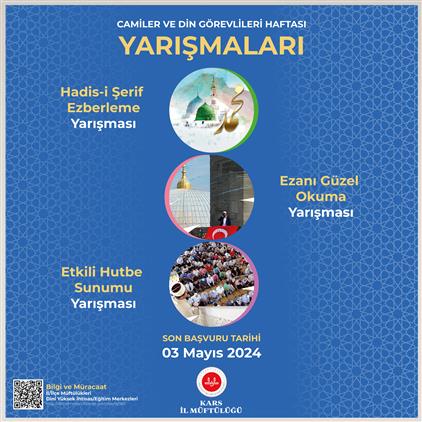 Kars'ta Camiler Ve Din Görevlileri Haftası Yarışmaları