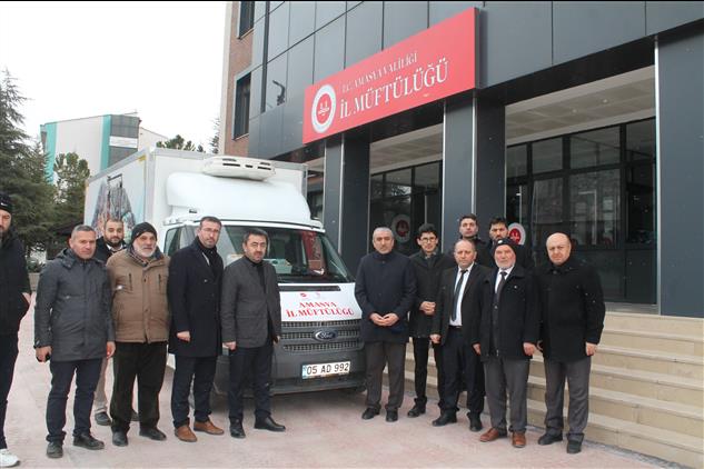 Amasya'da Deprem Bölgesine Mobil Mutfak Aracı Gönderildi