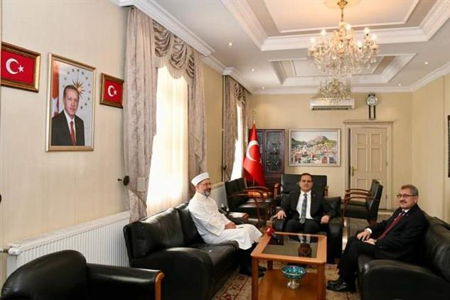 Diyanet Işleri Başkanı Erbaş'tan Muğla Valisi Idris Akbıyık'a Ziyaret