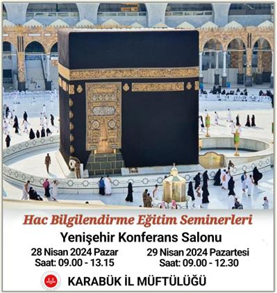 Karabük'te Hac Bilgilendirme Eğitim Seminerleri