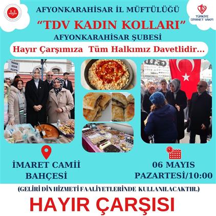 Afyonkarahisar'da Hayır çarşısı