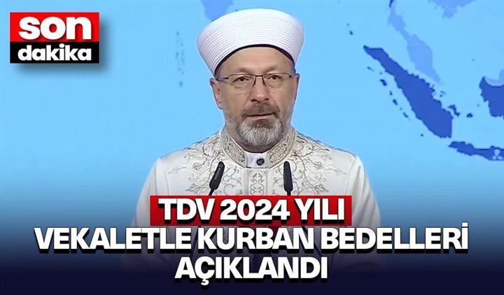 Bayburt'ta Tdv 2024 Yılı Vekaletle Kurban Bedelleri Açıklandı