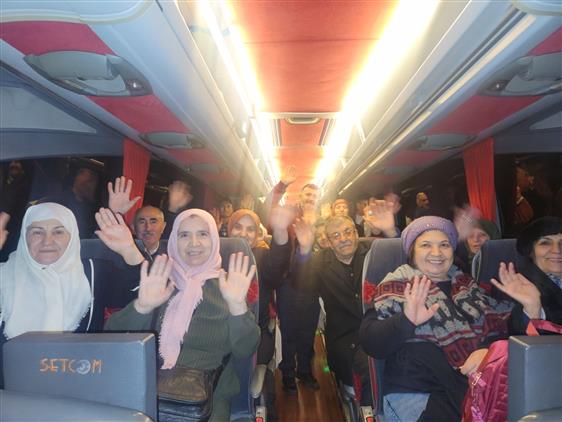 Yozgat'de Umre Yolcuları Kutsal Topraklara Uğurlandı